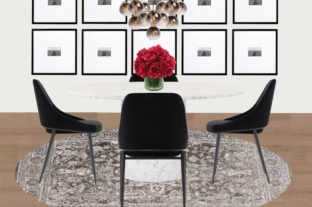 MODERN MARBLE DINING ROOM