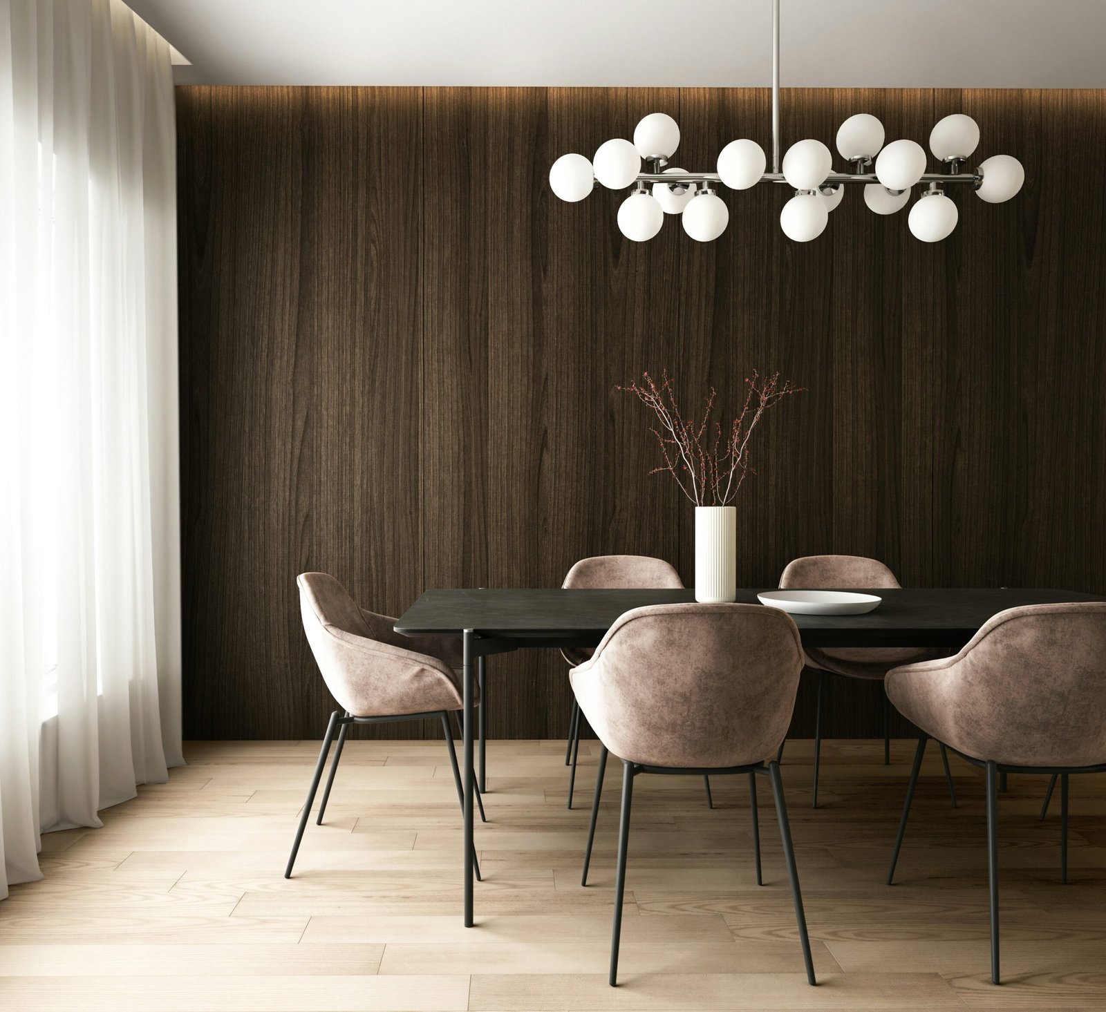 Professionally styled dining rooms